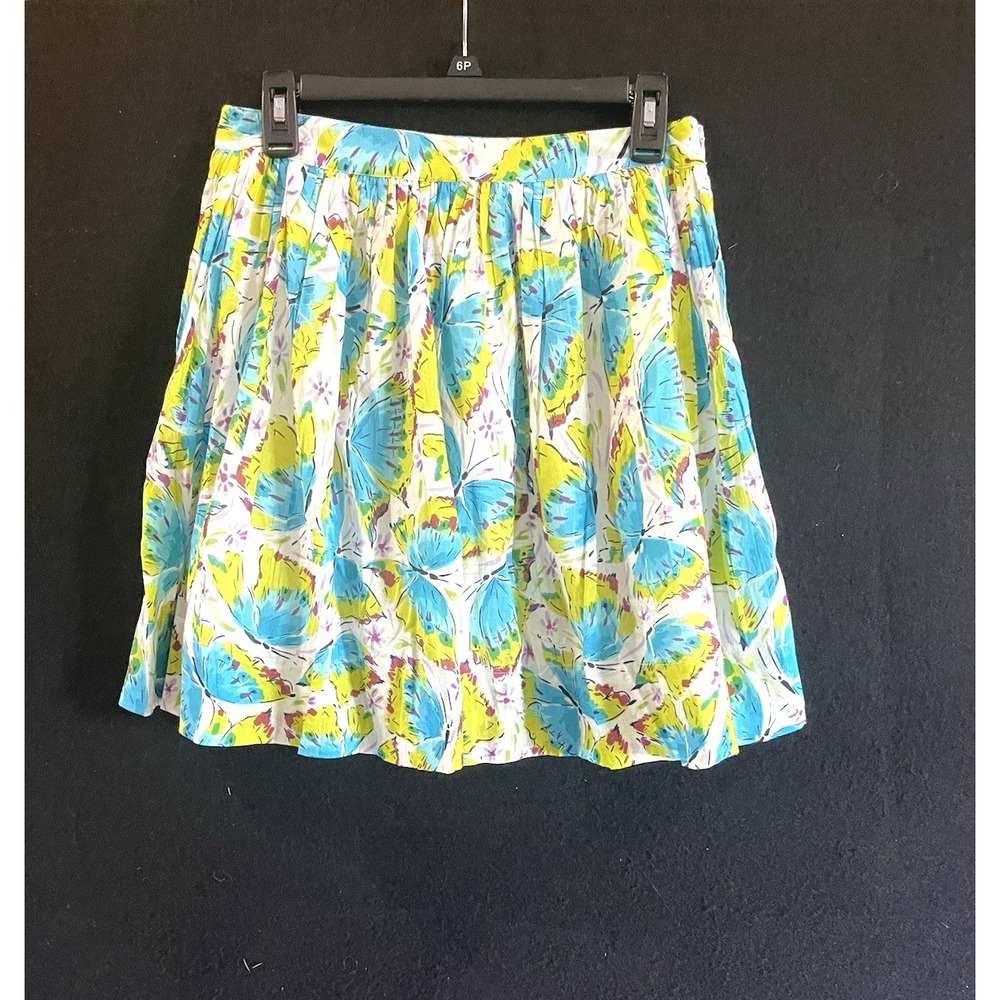 Chaudry KC Pleated Skirt Medium All Over Print Butterfly Boho Fairy